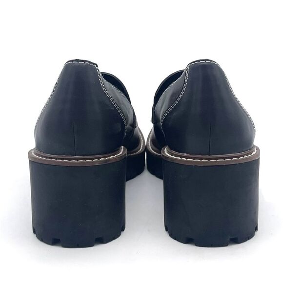 Blondo Waterproof Dulce Platform Loafer Black Leather Lug Sole Shoes Size 10 - Picture 9 of 16